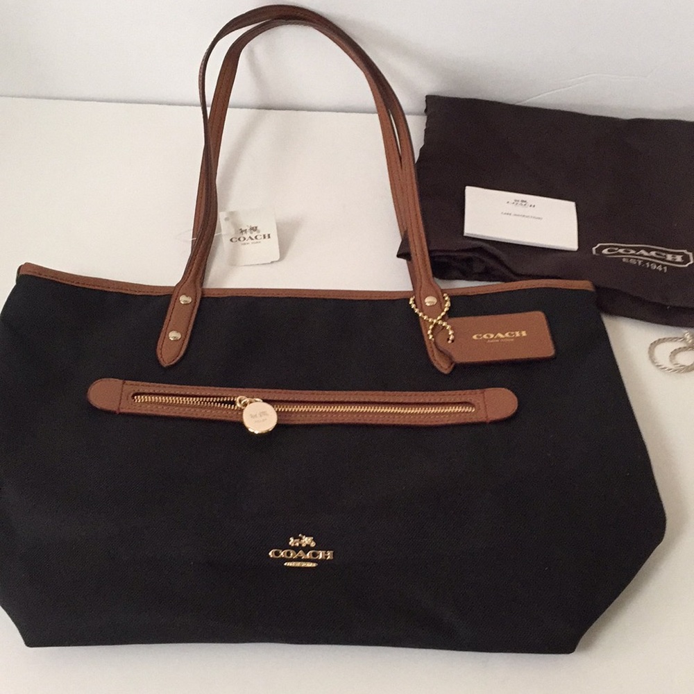 Coach Black And Brown Shoulder Bag
